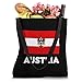 Austria Flag Österreich Autriche White Red and Eagle Tote Bag