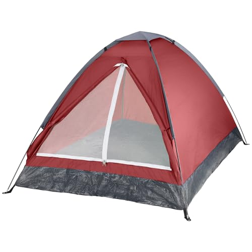 118 Person Camping Tent with Rain Fly and Carrying Bag - Lightweight Outdoor Pop Up Tents for Camping Essentials, Music Festivals, Backpacking, Hiking, or Beach Shelter by Wakeman Outdoors