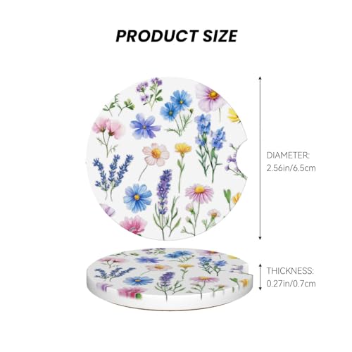 50% Off Vintage Flower Car Cup Coasters 2 Pack - Image 6