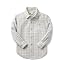 White & Yellow Small Windowpane Check