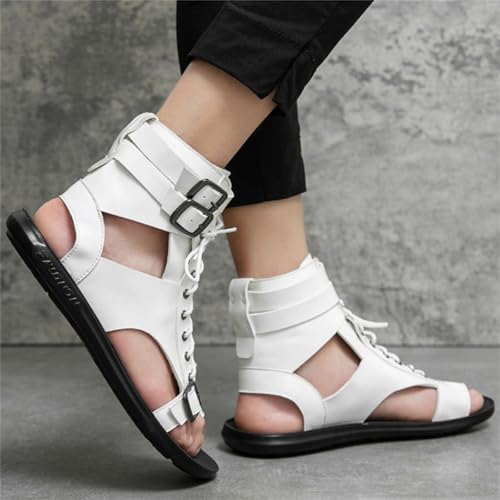 Gladiator Sandals Roman Soldier Men Sneakers Casual Non-slip Breathable Lace Up Buckle Top Beach Shoes3