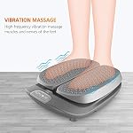 Snailax Vibration Foot Massager with Heat,Remote Control,3 Levels Vibration Intensity & 3 Massage Modes,Electric Foot Legs Back Massager, Gifts for Women/Men/Mom/Dad(Grey)