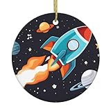 Photo Gallery whjshop decorazione rotonda del pendente di ceramica di natale per i centri commerciali supermercati negozi case razzo clipart astronave stampata Photo Gallery whjshop decorazione rotonda del pendente di ceramica di natale per i centri commerciali supermercati negozi case razzo clipart astronave stampata
