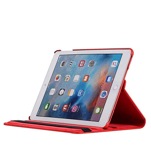Image of Mcart Rotate Flip ipad Cover iPad 9.7 case 2018 /2017 5th ipad case 6th Generation Red