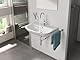GROHE Start Flow, Waschtischarmatur hoch, wassersparend (Wasserhahn für das Bad, Badarmatur mit Zugstangen Ablauf, 31cm hoch, einfache Installation am Waschbecken), chrom, 23811000