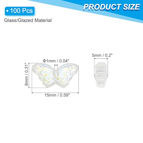 Cuentas de mariposa de cristal para hacer joyas, pulseras y collares artesanales 3