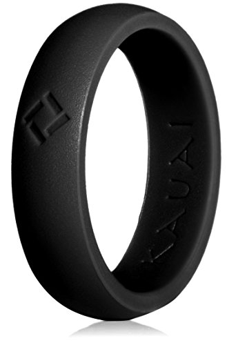 KAUAI Silicone Rings for Women – Soft and Pretty. Comfortable, Breathable, Stackable Rings. Lightweight Rubber Womens Engagement Ring & Wedding Band. Women’s thin Unisex Bands