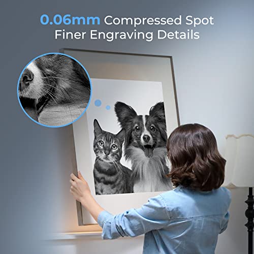 Creality Laser Engraver Machine 10W Output Power, 72W DIY Laser Engraving Machine 0.06mm High Precision Laser Cutter and Engraver for Wood and Metal, Paper, Acrylic, Glass, Leather etc, 17" x 16" - Image 3
