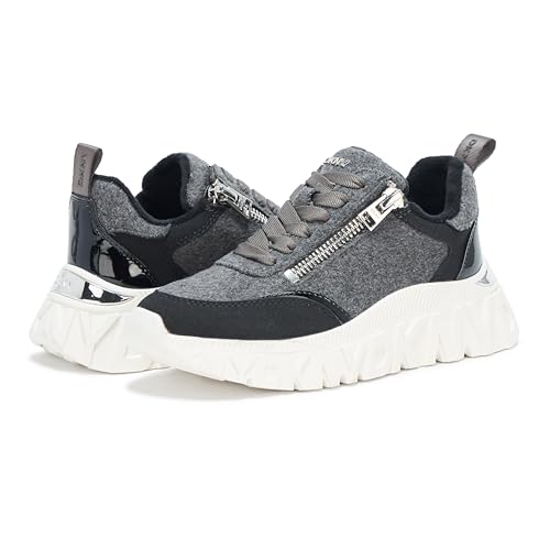 DKNY Women's Lakelyn Platform Sneaker with Side Zipper3