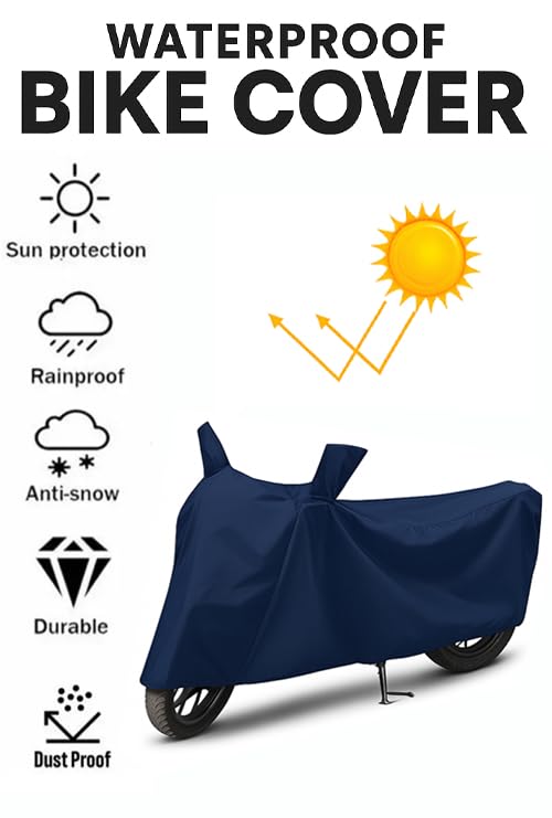 Image of Waterproof Scooty Cover for Suzuki Access 125 | All Weather Protection from Rain, Dust, UV Rays & Scratches with Mirror Pockets & Buckle Belt | Access 125 Scooty Cover