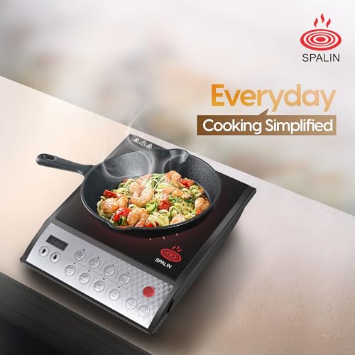 Image of ChefPro IC Induction Cooktop 2000W | Push Button Control | 8 Cooking Modes | Auto Shut-Off & Overheat Protection | BIS Approved | Fast Heating Portable Induction Stove (Black)