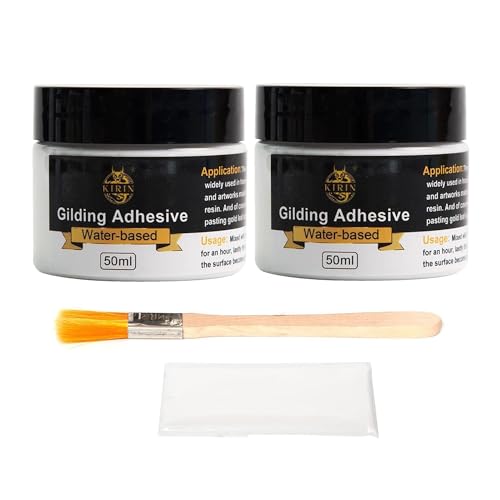 KIRIN blattgold kleber anlegemilch 100ml Wasserbasis kleber für blattgold Vergoldungskleber für Kunsthandwerk Kunst Holz