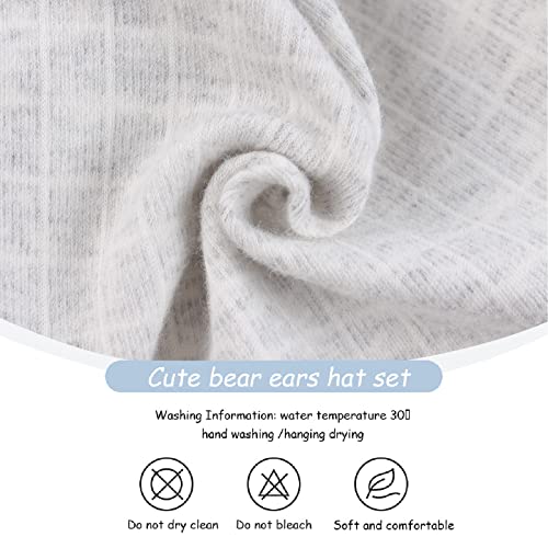 Image of JANGANNSA Cotton Newborn Baby Girls Hat Spring Newborn Boys Hat Cute Rabbit Infant Beanie