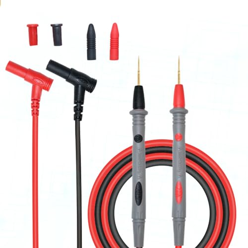 Image of 2PCS Banana Plug to Test Hook Clips Test Leads Copper Soft Cable Wires for Multimeter Electrical Testing 1000V 20A