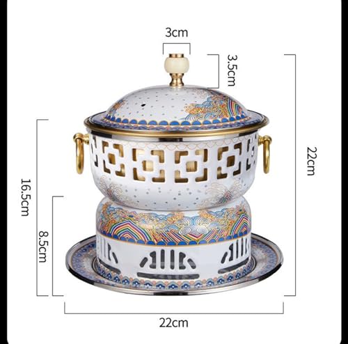 Olla pequeña de cobre para hot pot tradicional chino miniatura 2