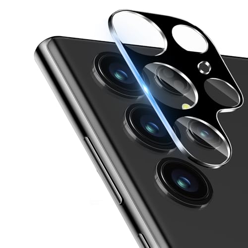 Image of U.T.Z For Samsung Galaxy S25 Ultra Camera Lens Protector, 3D Lens Protectors, Scratch-Resistant Tempered Glass, Samsung Galaxy S25 Ultra Lens Cover Case Friendly, 1 Set, Black
