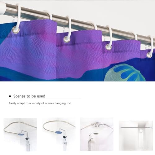 Rideau de douche antimoisissure W90xL180cm contre l'humidité