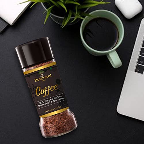 Image of LEANBEING Botanical Sage- Instant Coffee Powder Bottle|100% Arabica Freeze Dried|100 Grams