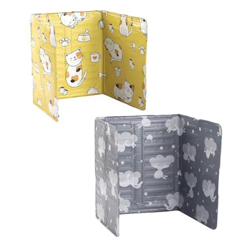 Mipcase 2 Piezas Placas de Aluminio para Cocina Gas Unidades Protector Aceite Resistente Salpicaduras Práctico Diseño Fácil Limpieza para Estufas y Cocinas Portátiles