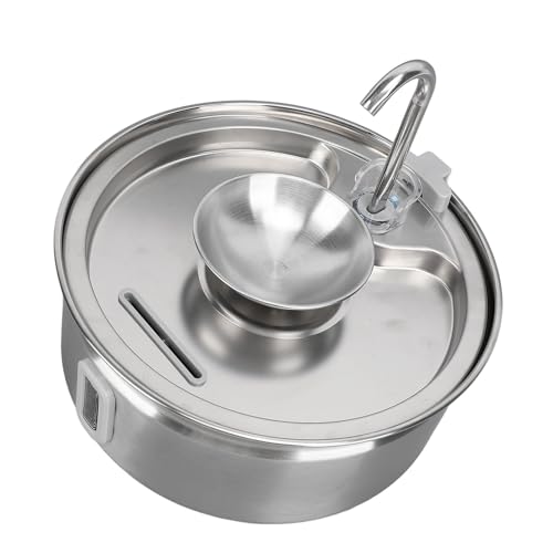 Fuente de Agua para Gatos y Perros Acero Inoxidable 3.2L miniatura 7