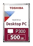 3,5 Zoll-SATA-Festplatte Toshiba P300 500 GB Interne Festplatte (8,9 cm (3,5 Zoll), SATA) schwarz