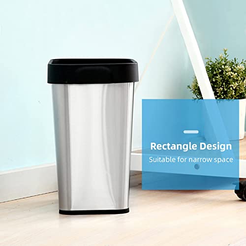 2Pack-Stainless-Steel-Trash-Can-3-Gallon-Open-Top-Trash-Can-6-x-11-x-13-Rectangle-Trash-Can-Kitchen-Slim-and-Narrow-Small-Trash-Can-No-Lid-for-Kitchen-Bathroom-Living-Room-Office