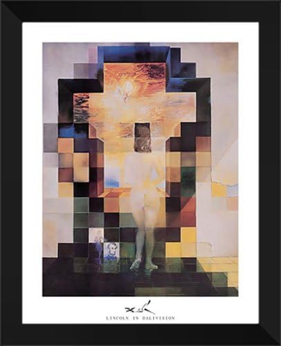 ArtDirect Lincoln In Dalivision 26x32 Framed Art Print by Salvador Dali