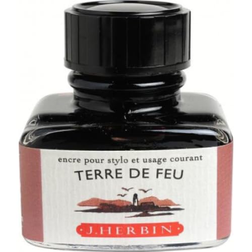 Confezione da 4 inchiostro tradizionale a penna in flacone da 30 ml, colore terra di fuoco