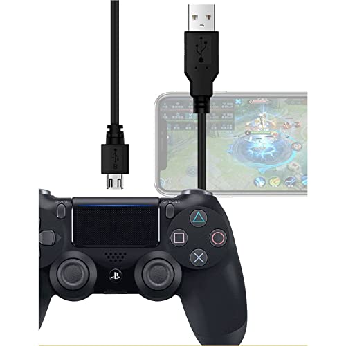 PS4 コントローラー 用 micro USB 充電 データケーブル 急速充電 高速データ転送 各種 Xbox One/プレステ4 slim/PS4 Pro等その他 Micro USB 機器対応 (1M)