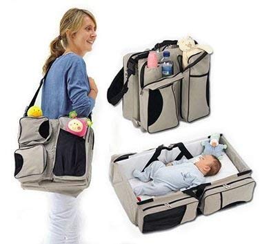 MVM Enterprise (1 pc) 3 in 1 Infant Bed Baby Diaper Changing, Sleeping, Travel Portable Systems Bag for Girls and Boys (Multicolour)-image-14