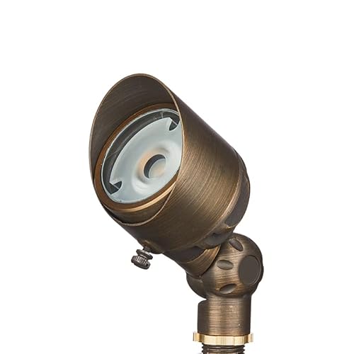 Volt Cast Brass G4 Infiniti 30 (350 Lumens) 12V Integrated Led Outdoor Spotlight 4-Pack Kit #TOP3
