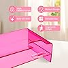 Amazon.com: ACRYDECOR Bright Pink Acrylic Monitor Stand, Premium ...