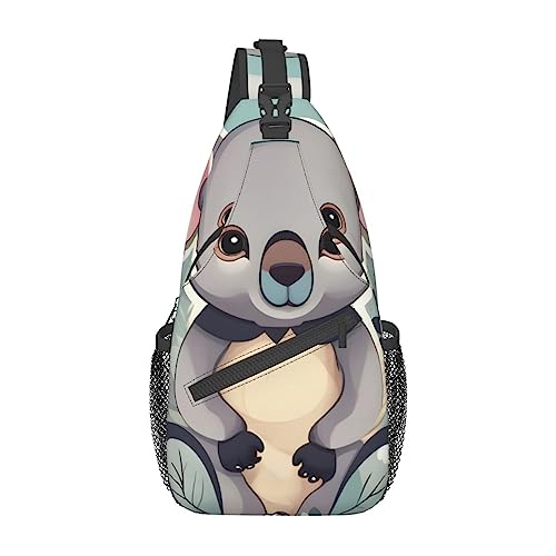 Sac à dos à bandoulière koala noir taille unique pour hommes et femmes