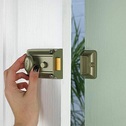 Image of Yale Wardrobe & Cabinet Lock | Key Operated Lock | Secure Storage Lock for Home Use | Zinc Alloy Body | Polished Brass (ENB-PB)