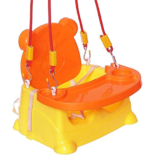 Image of Maanit Multipurpose Baby Swing Jhula with Adjustable Straps Jula for Playing Indoor Kids Boys and Girls (Yellow)