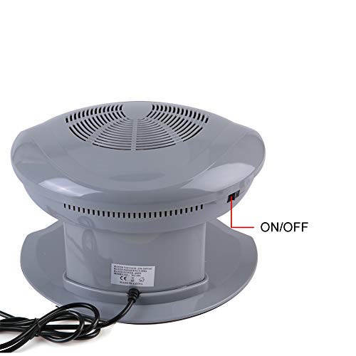 Air Nail Dryer, 400W Intelligent Automatic Sensor Hot & Cold Air Nail Polish Drying Fan Manicure Tool For Home Salon Both Hands And Feet Use, Grey #TOP6