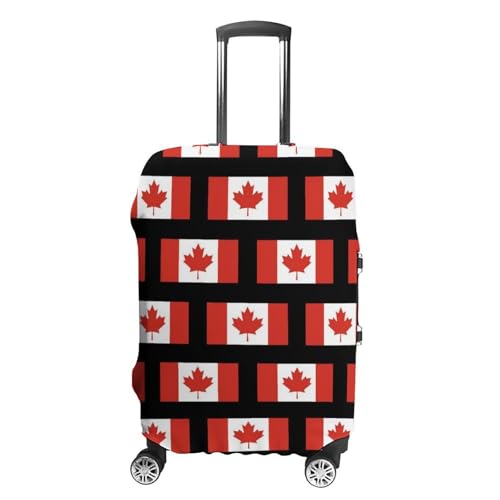 Canada Plaid ​​Canadian Flag Luggage Covers Washable Travel Suitcase Cover Elastic Baggage Protector