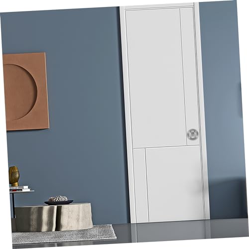 Cerradura de puerta corrediza Tofficu con acabado en níquel satinado, instalación fácil para baño y dormitorio miniatura 2