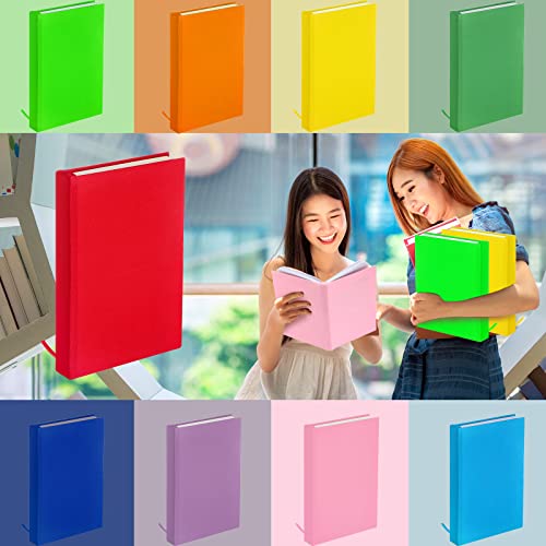 Colarr 36 Pcs Jumbo Book Covers Stretchable Book Covers 9 x 11 Inch Paperback Color Protective Fabric Cloth Book Covers for Hardcover Up to 10 x 14 Inch Washable Reusable Textbooks Cover for School - Thumbnail 7