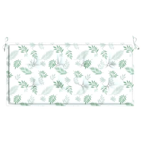 Coussin de banc de jardin imperméable et antidérapant motif feuilles - 4