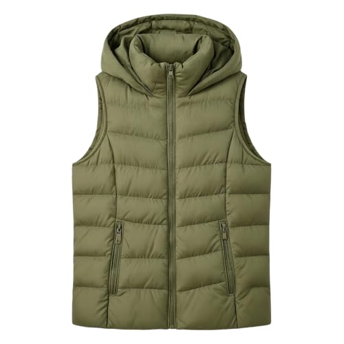Puffer Vest Women Hooded Lightweight Quilted Fall Winter Casual Outerwear - image 8