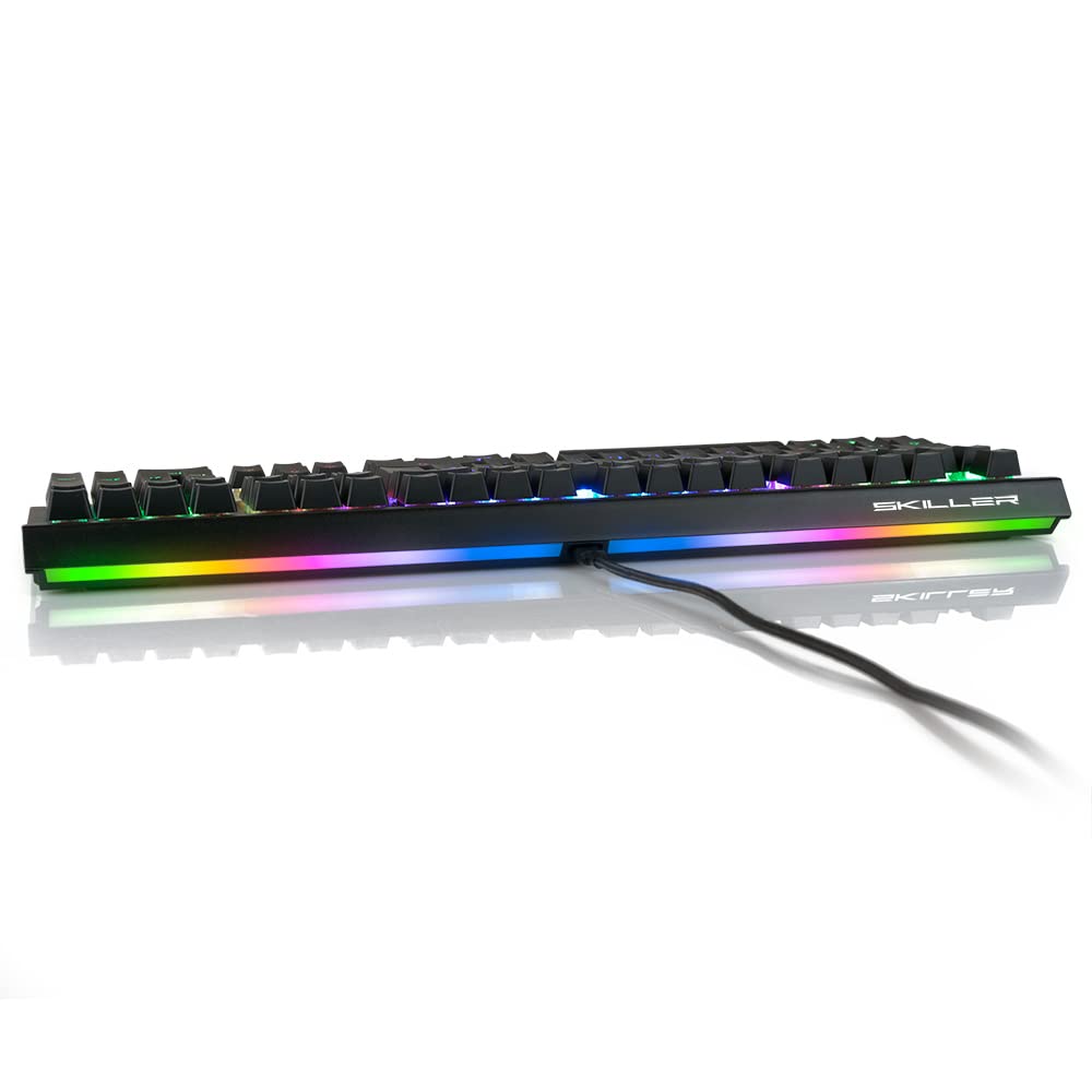 SHARKOON TECLADO GAMING (INGLES) SKILLER SGK60 MECANICO BLANCO