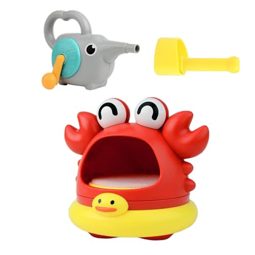 バブルバスメーカー, 幼児用 カニ型 バブルメーカー お風呂おもちゃ, シャワーおもちゃ 子供用 インタラクティブ お風呂場 プレゼント デイケア 家庭用 プレイルーム 夏のおもちゃ