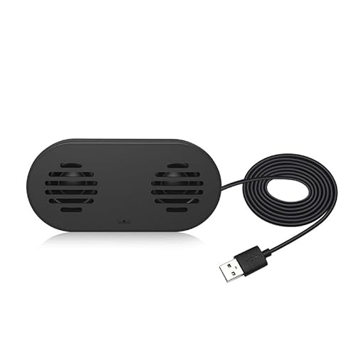 HONKYOB USB Computer Speaker with Built-in Microphone, Mini Soundbar Speaker for Desktop Laptop PC, Plug & Play USB Powered Small Sound Bar,Mini Speaker,360° Surround Sound for Gaming Music Movie