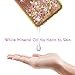 HATOSHI Galaxy S9 Plus Glitter Case with Screen Protector for Girls Women, Floating Quicksand Liquid Sparkle Bling Diamond Clear Cute Protective Phone Case for Samsung Galaxy S9+ Not Fit S9 Pink-Gold
