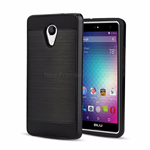 BLU Advance 5.5 HD case / Blu Grand 5.5 HD Case ,{NFW} Tough Hybrid Armor Shock Resistance Proof Case Cover for BLU Advance 5.5 HD (A070U)(VGC Black)