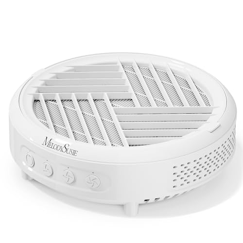 MelodySusie Staubabsaugung für Nägel, HPro Kompaktes Vakuum Professionell Nagelstaubsauger mit Filter, Saugstarke Leistungsstarke Nagelstaubabsaugung für Maniküre im Salon und zu Hause (Weiß)