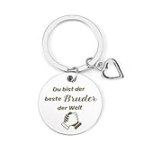 bruderkuss 🎁【Geschenkideen für den Bruder】 Sie können diesen Schlüsselanhänger Ihren Brüdern, Freunden, Klassenkameraden und mehr schenken. Dieser Schlüsselanhänger kann als Geburtstagsgeschenk eines Bruders, Neujahrsgeschenk, Weihnachtsgeschenk, Dankeschön-Geschenk, Jubiläumsgeschenk oder Valentinstagsgeschenk verwendet werden.