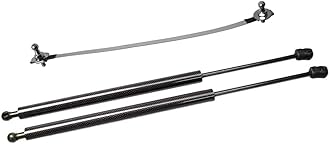 Kedoukj Lift Support Struts for Peugeot 208 (CA/CC/CR) 2012-2019 Modify Front Hood Bonnet Gas Spring Shocks Damper Carbon Fiber Prop Rod (Black Carbon Fiber)