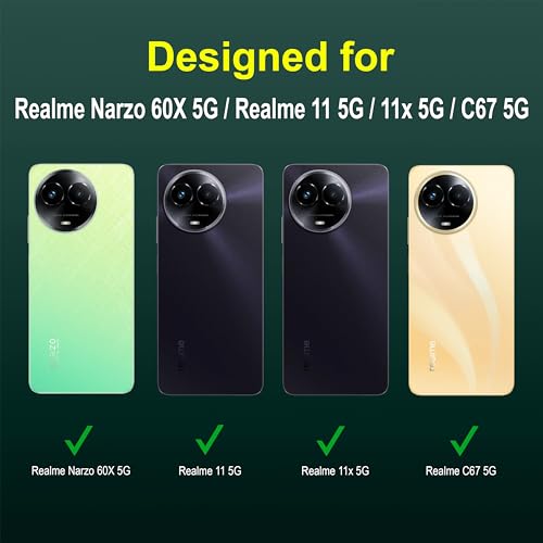 Image of Zapcase Back Case Cover for Realme Narzo 60X 5G | Compatible for Realme Narzo 60X 5G Back Cover | Liquid Silicon Magic Case with Camera Protection | Dark Green